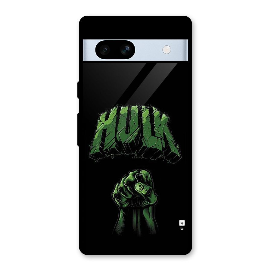 Green Punch Glass Back Case for Google Pixel 7a