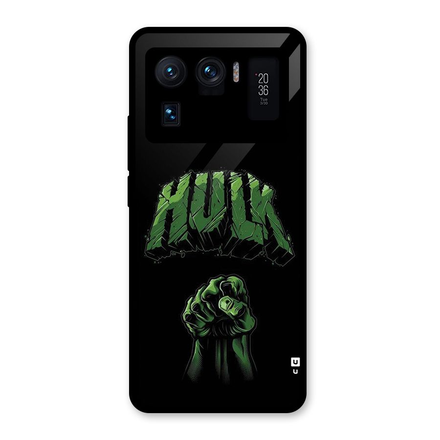 Green Punch Glass Back Case for Mi 11 Ultra