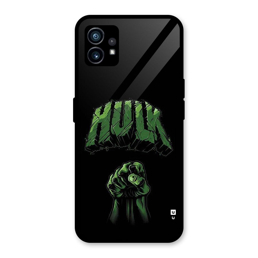 Green Punch Glass Back Case for Nothing Phone 1