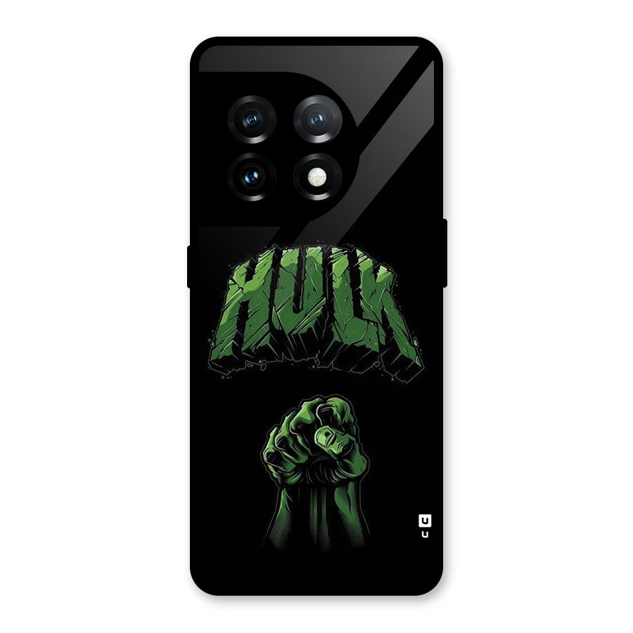 Green Punch Glass Back Case for OnePlus 11