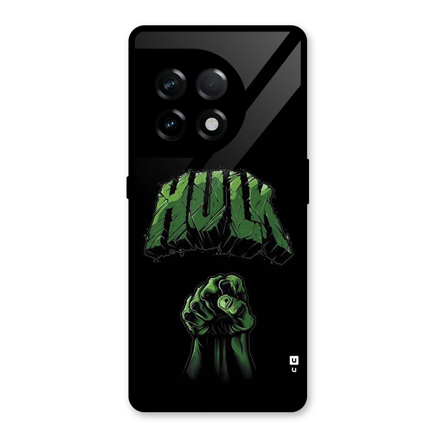 Green Punch Glass Back Case for OnePlus 11R