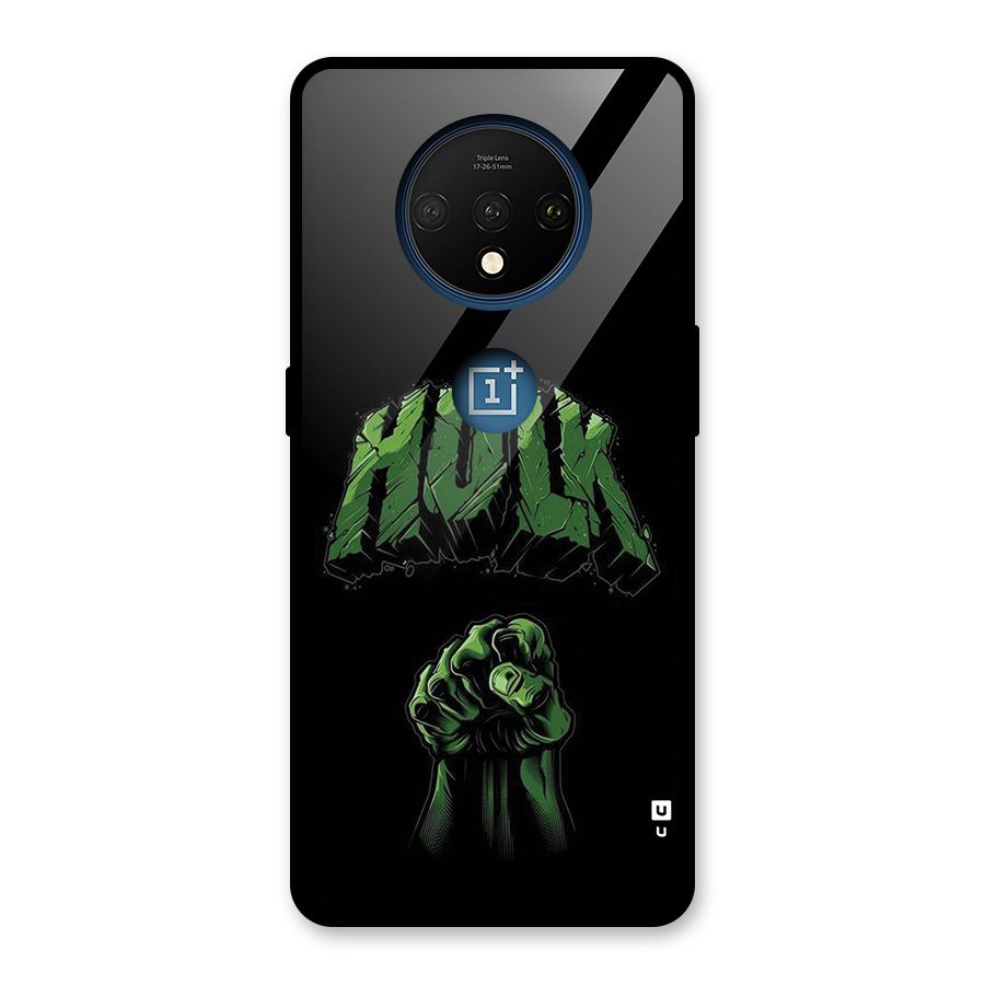 Green Punch Glass Back Case for OnePlus 7T