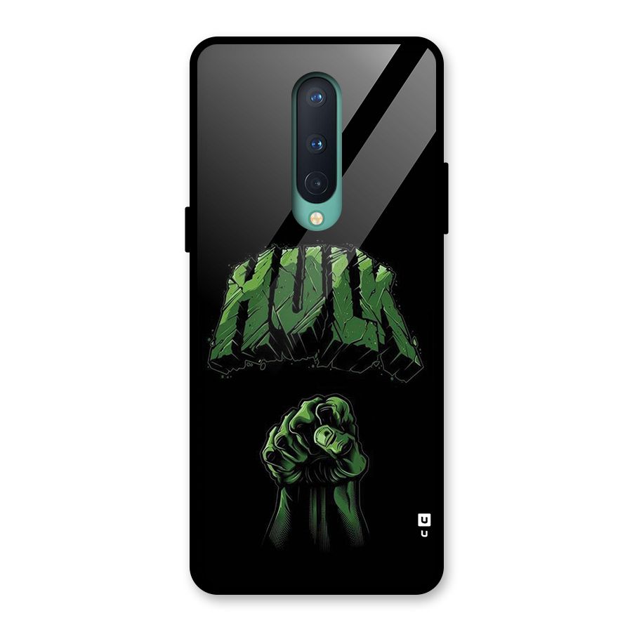 Green Punch Glass Back Case for OnePlus 8