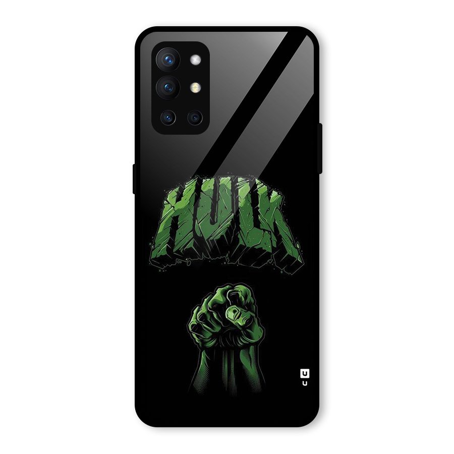 Green Punch Glass Back Case for OnePlus 9R