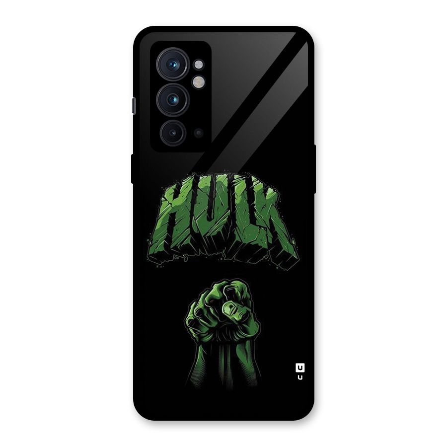 Green Punch Glass Back Case for OnePlus 9RT 5G