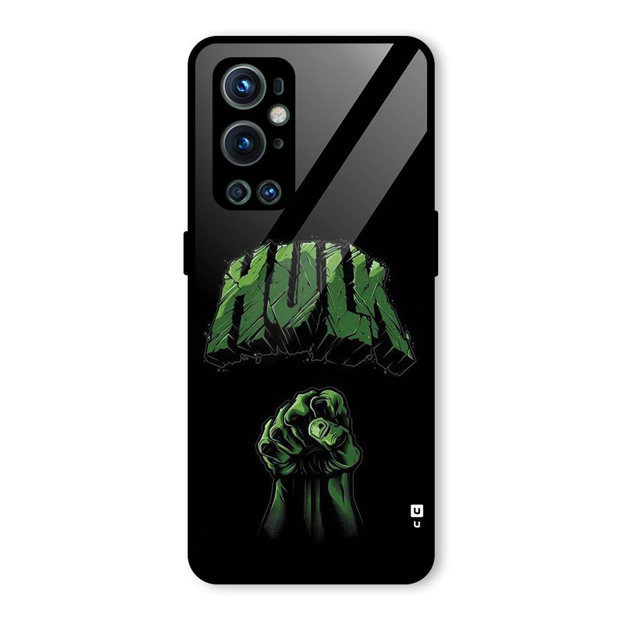 Green Punch Glass Back Case for OnePlus 9 Pro