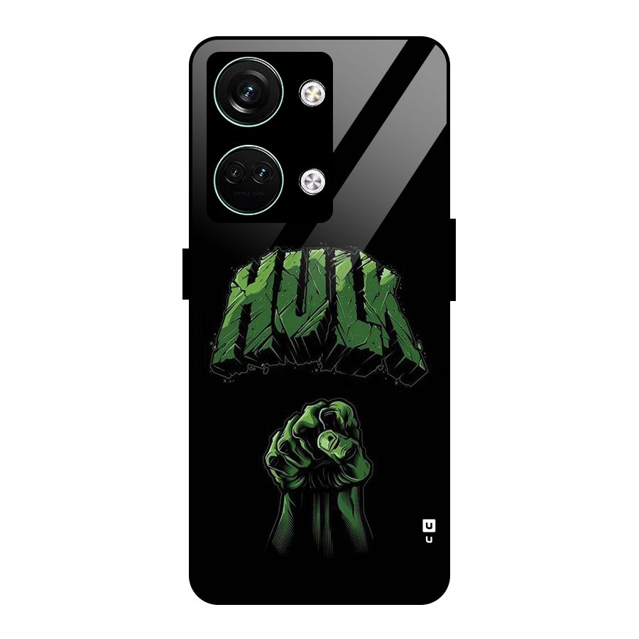 Green Punch Glass Back Case for Oneplus Nord 3
