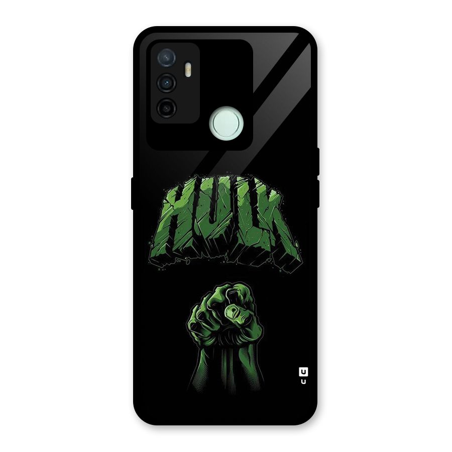 Green Punch Glass Back Case for Oppo A53