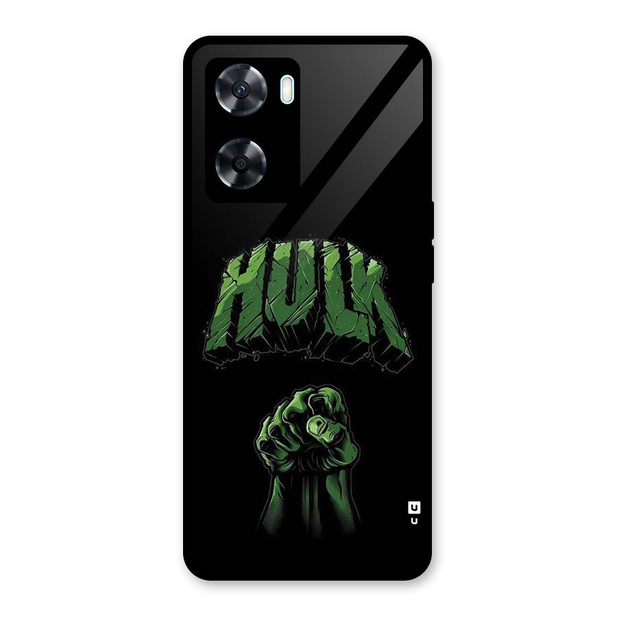 Green Punch Glass Back Case for Oppo A77