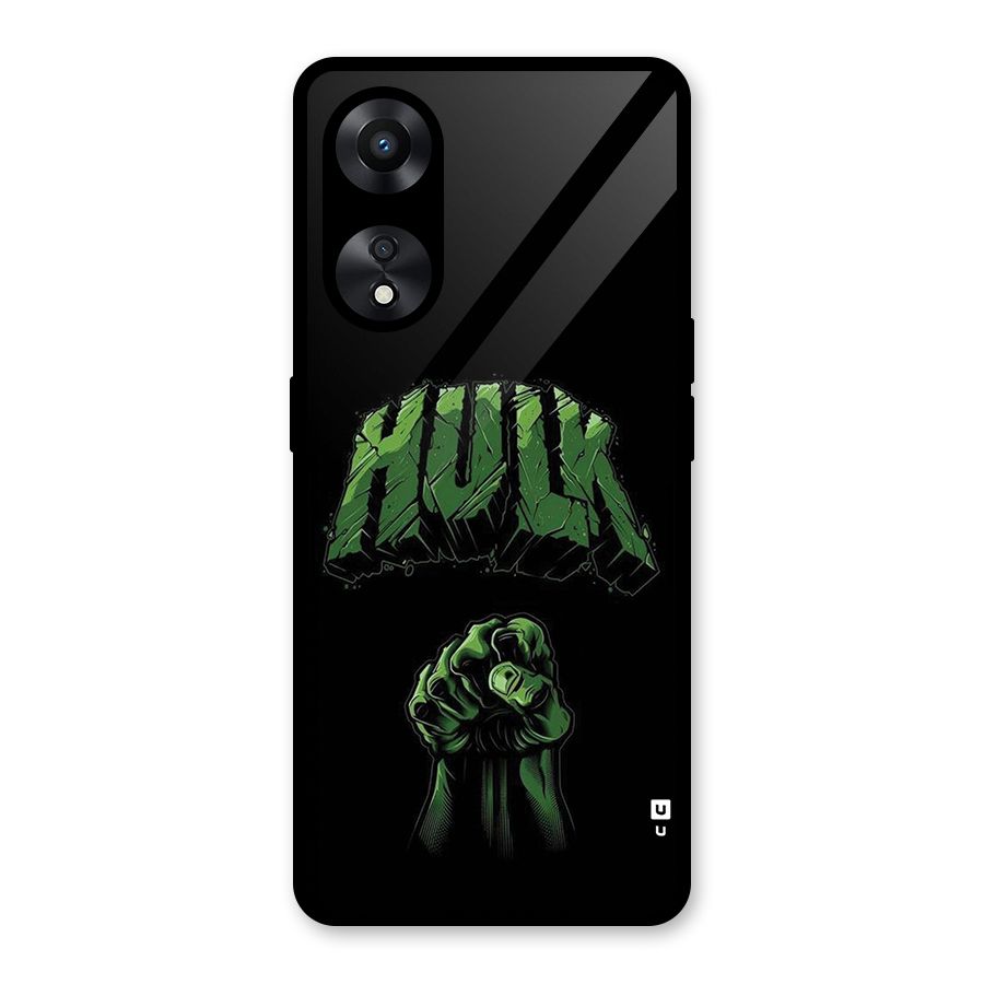 Green Punch Glass Back Case for Oppo A78