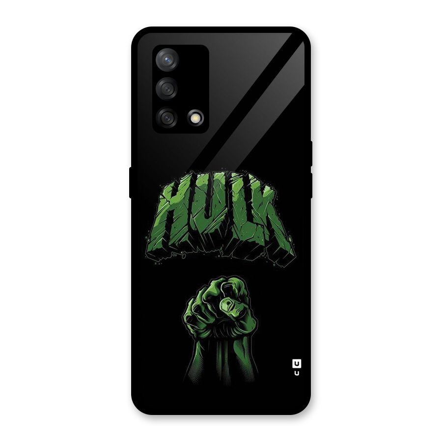 Green Punch Glass Back Case for Oppo F19