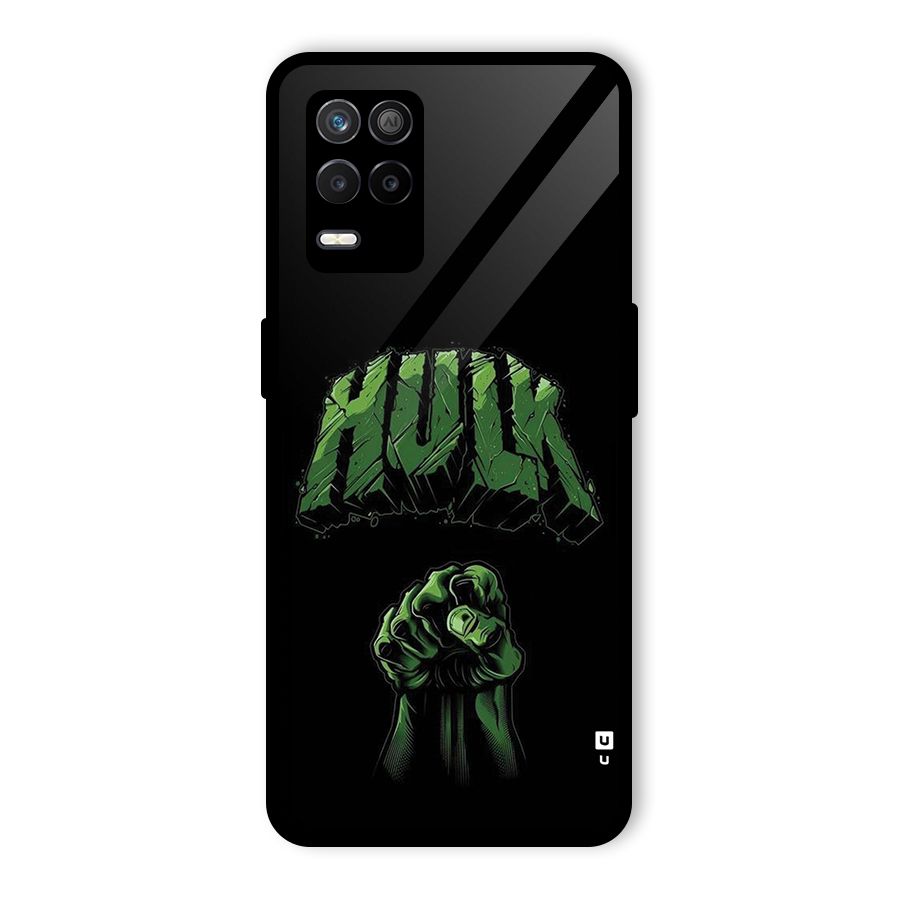 Green Punch Glass Back Case for Realme 8 5G