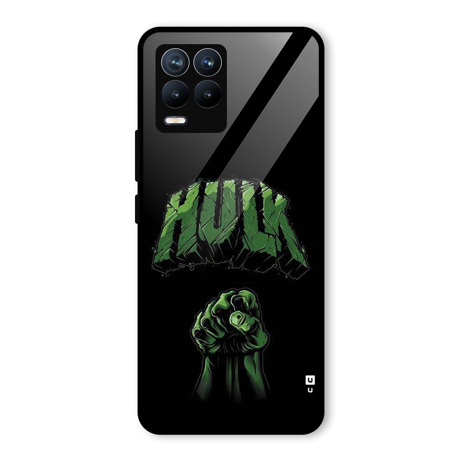 Green Punch Glass Back Case for Realme 8 Pro