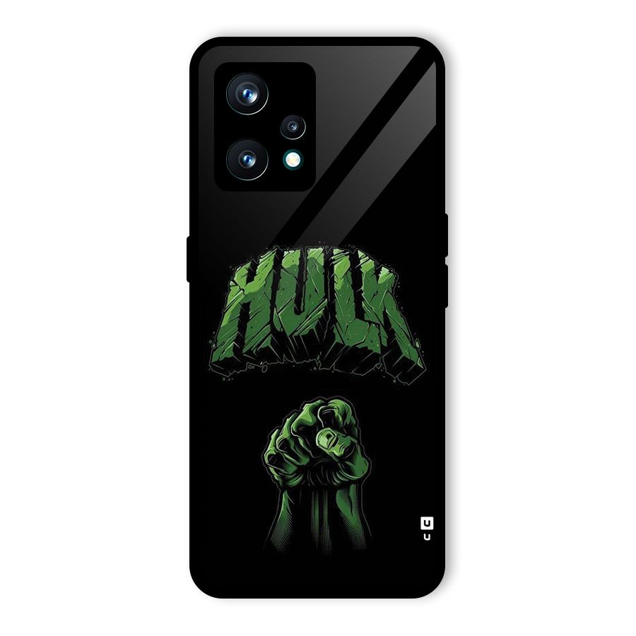 Green Punch Glass Back Case for Realme 9 Pro Plus 5G