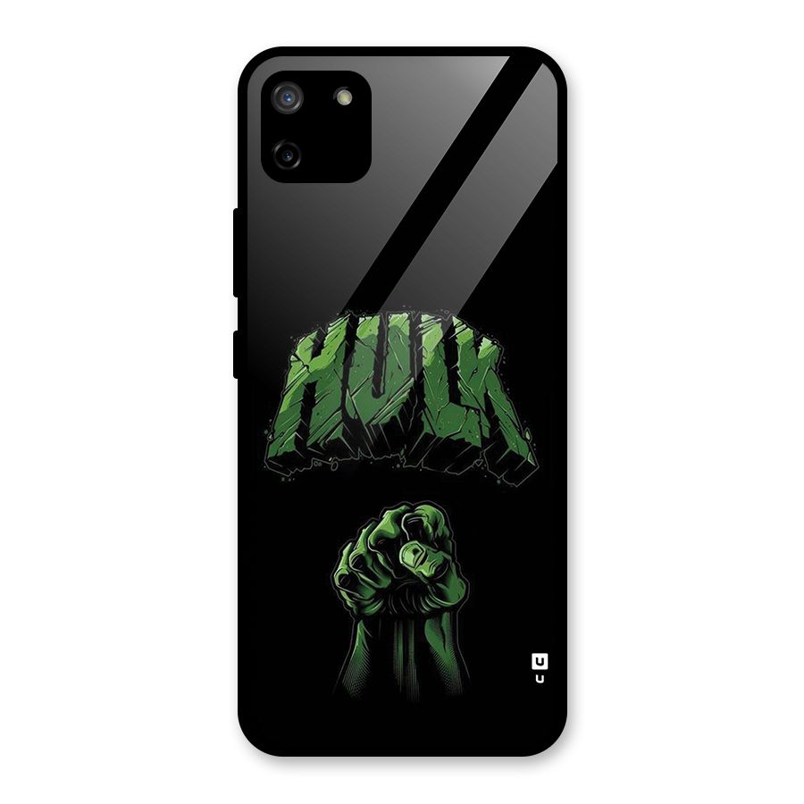 Green Punch Glass Back Case for Realme C11