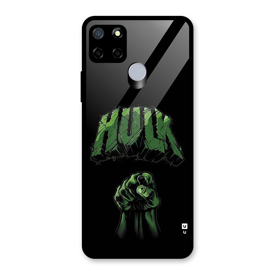 Green Punch Glass Back Case for Realme Narzo 20