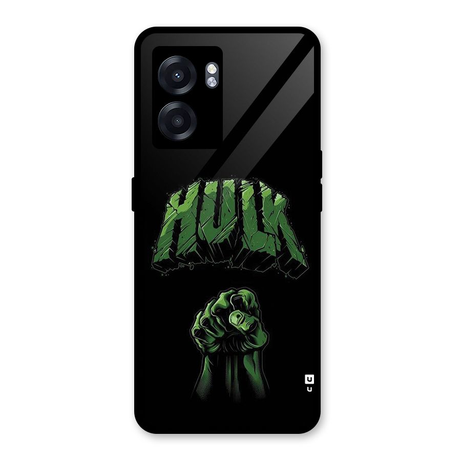 Green Punch Glass Back Case for Realme Narzo 50 5G