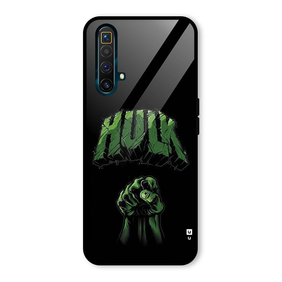 Green Punch Glass Back Case for Realme X3