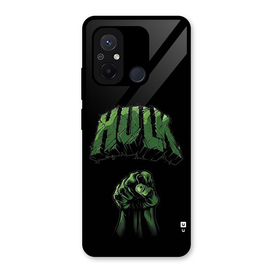 Green Punch Glass Back Case for Redmi 12C
