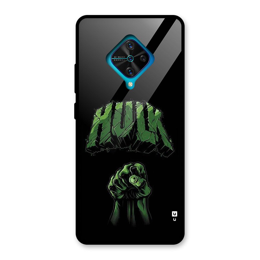 Green Punch Glass Back Case for Vivo S1 Pro