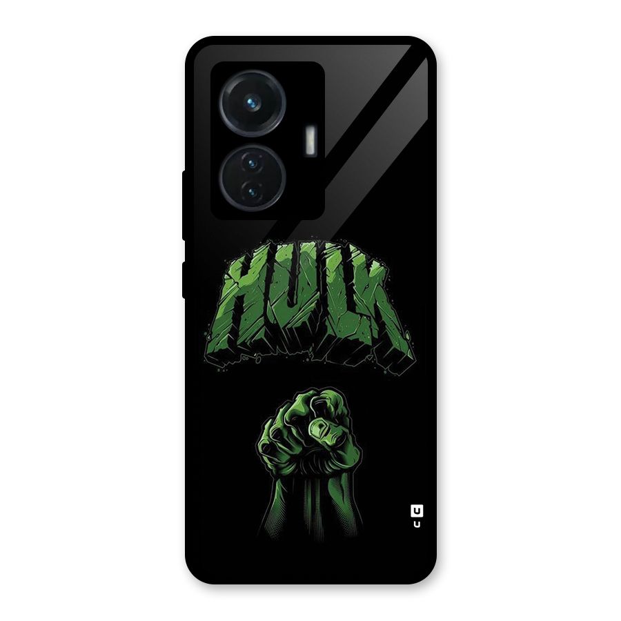 Green Punch Glass Back Case for Vivo T1 44W