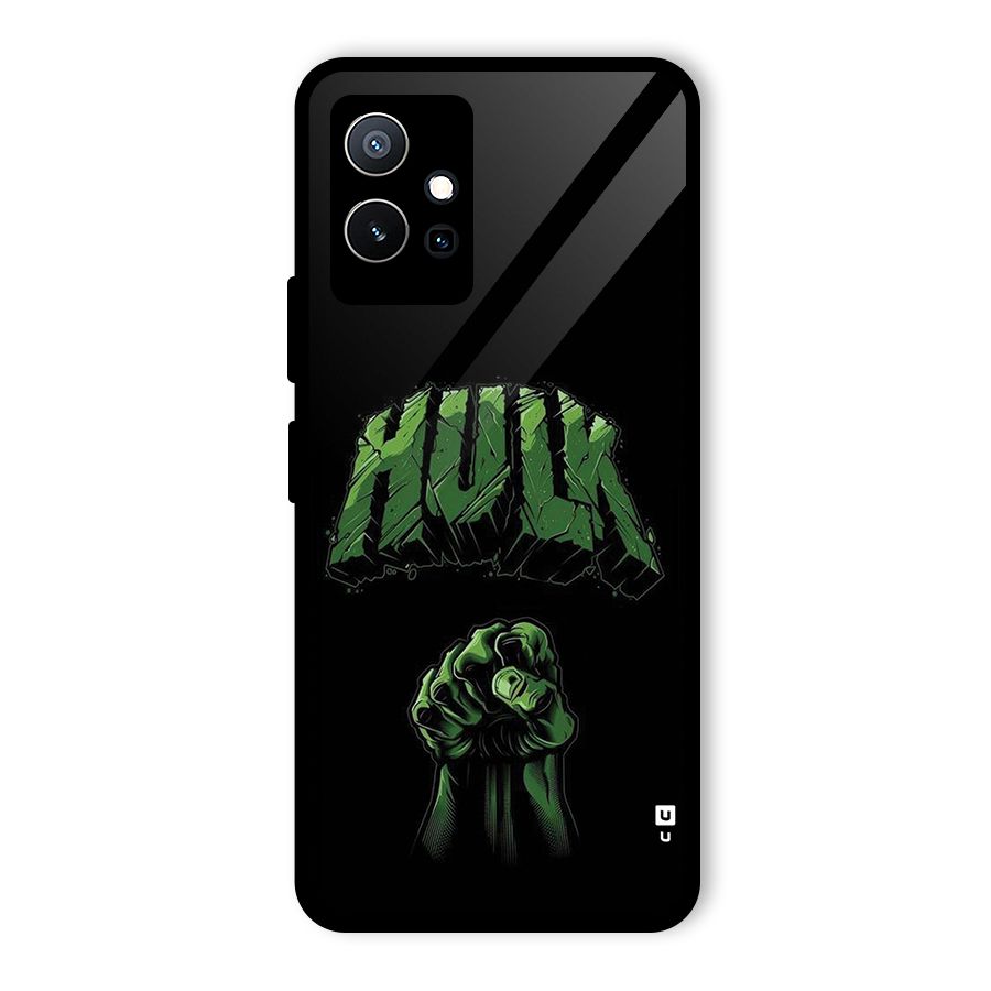 Green Punch Glass Back Case for Vivo T1 5G
