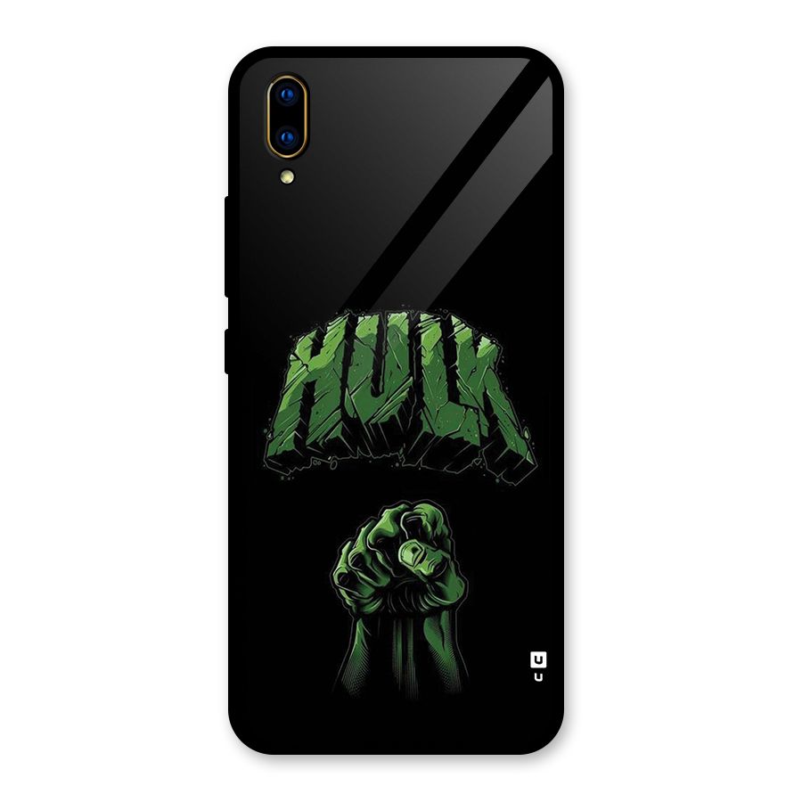 Green Punch Glass Back Case for Vivo V11 Pro