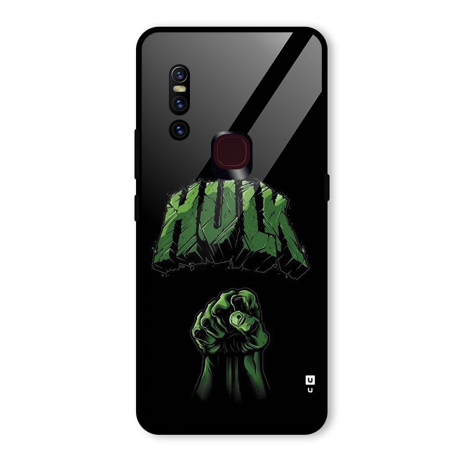 Green Punch Glass Back Case for Vivo V15