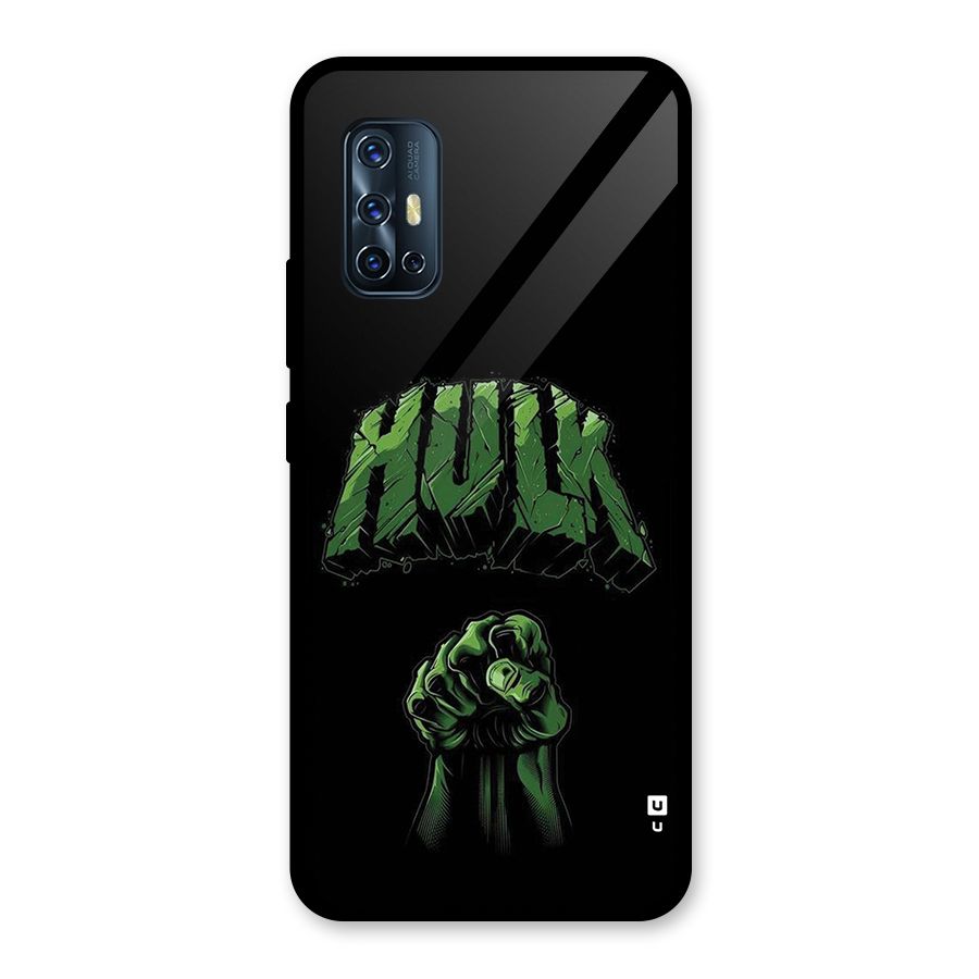 Green Punch Glass Back Case for Vivo V17