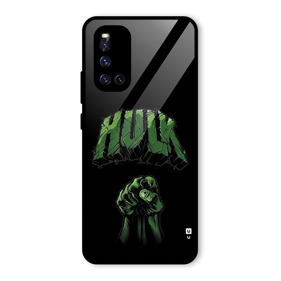 Green Punch Glass Back Case for Vivo V19