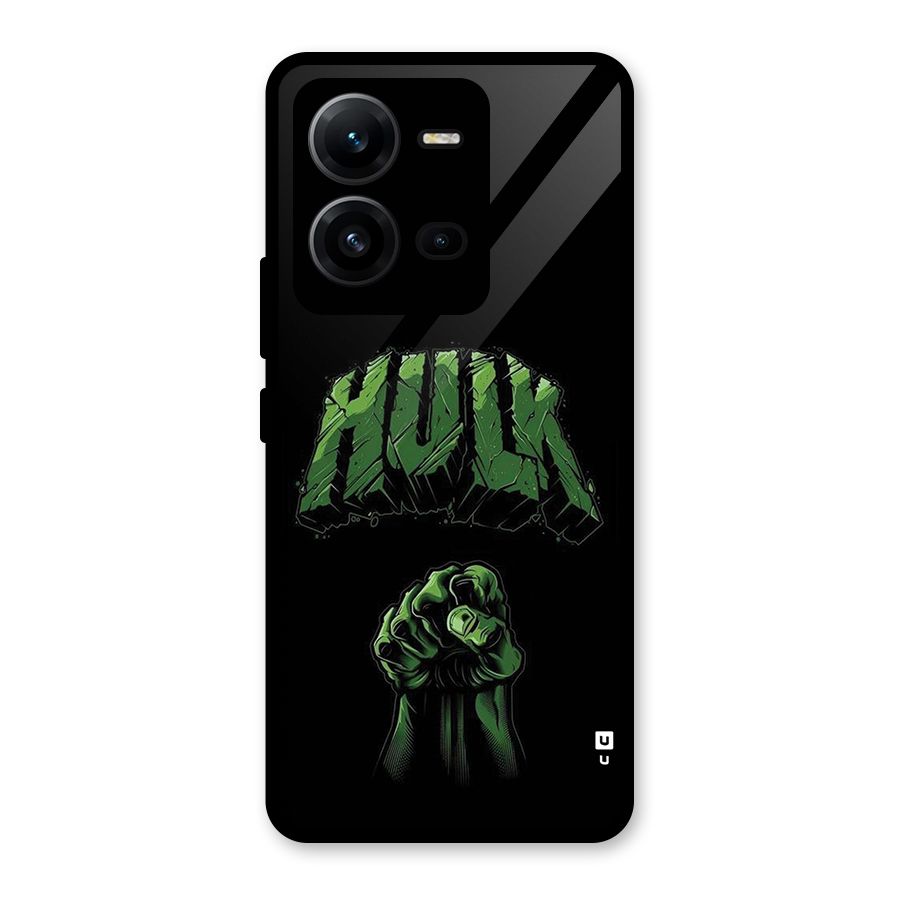 Green Punch Glass Back Case for Vivo V25