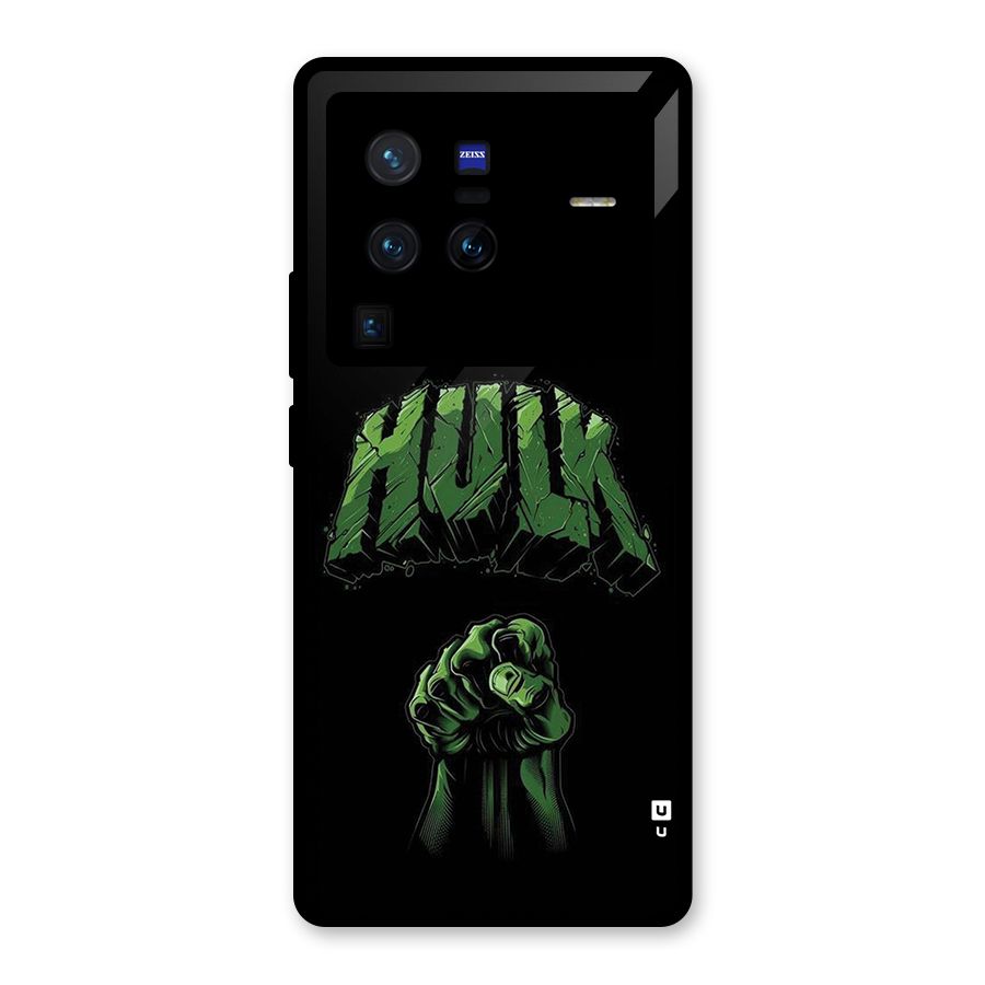 Green Punch Glass Back Case for Vivo X80 Pro