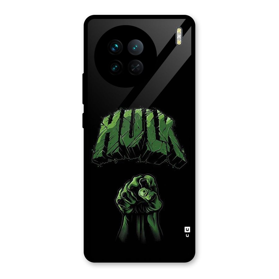 Green Punch Glass Back Case for Vivo X90