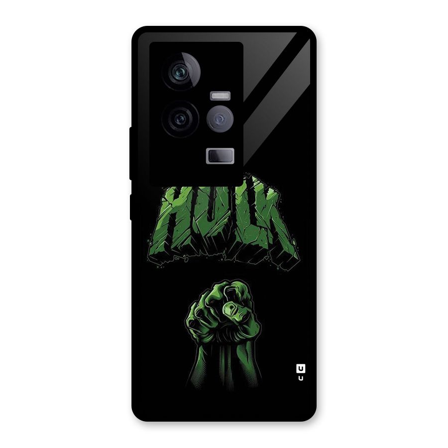 Green Punch Glass Back Case for Vivo iQOO 11 5G