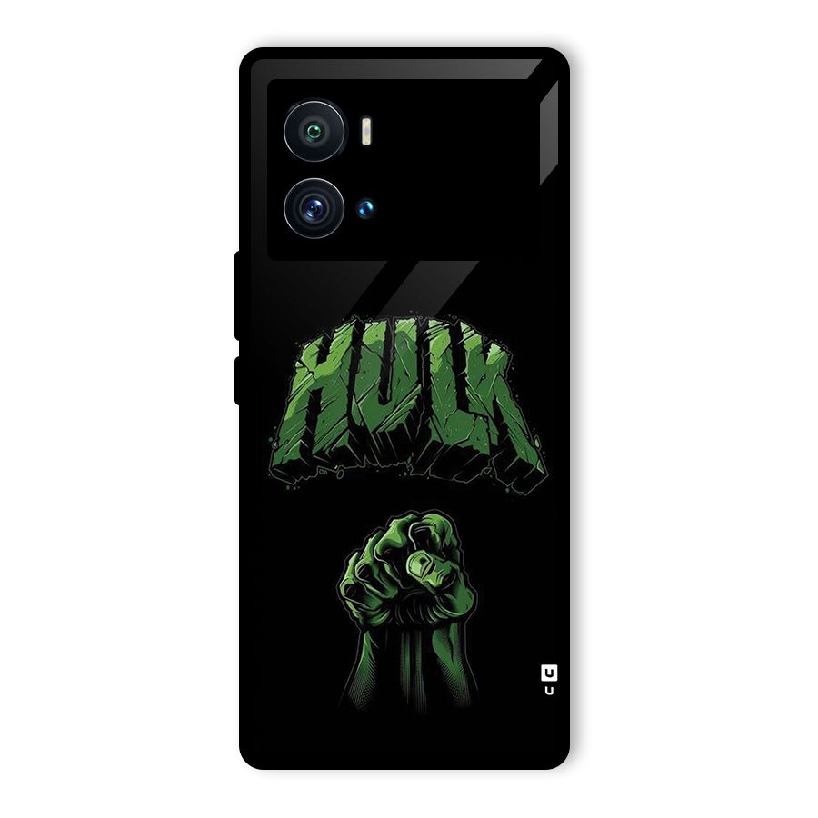 Green Punch Glass Back Case for Vivo iQOO 9 Pro