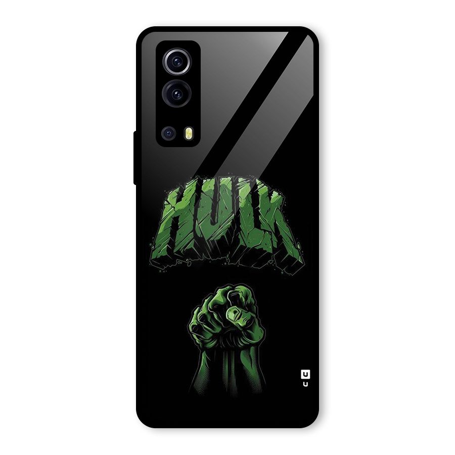 Green Punch Glass Back Case for Vivo iQOO Z3