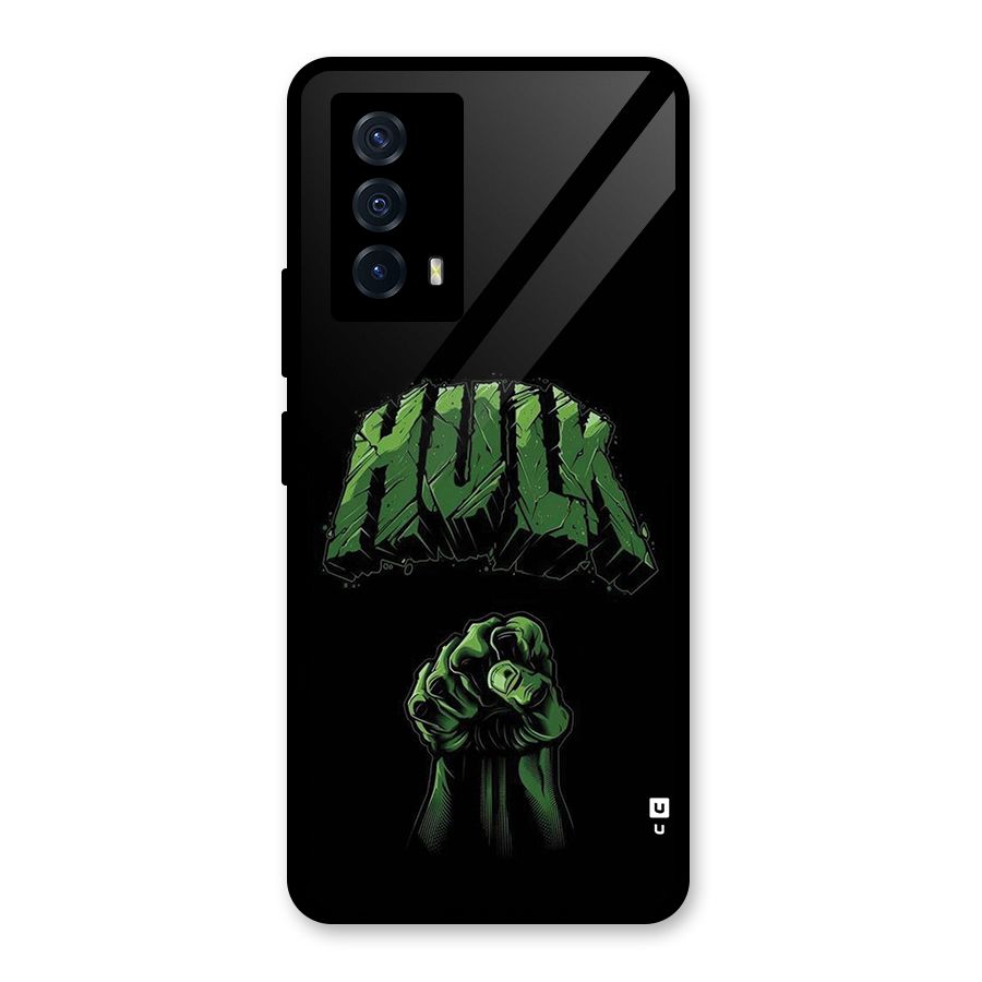 Green Punch Glass Back Case for Vivo iQOO Z5