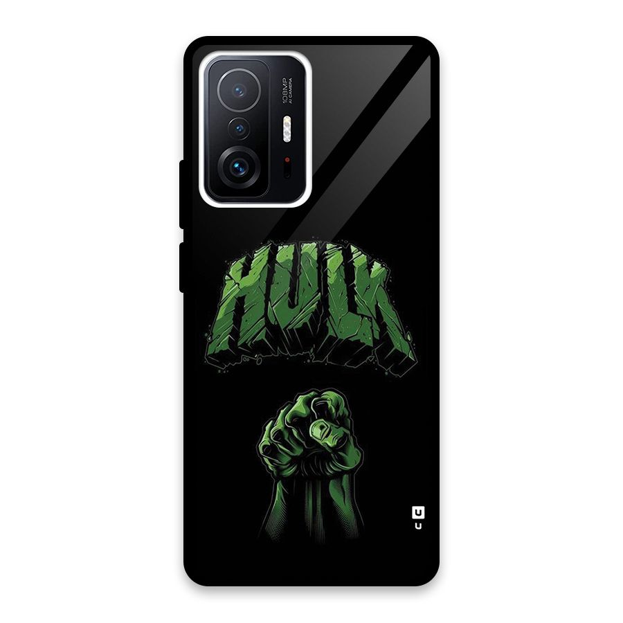 Green Punch Glass Back Case for Xiaomi 11T Pro
