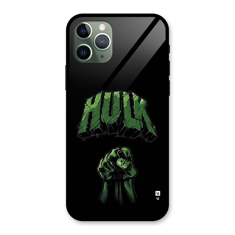 Green Punch Glass Back Case for iPhone 11 Pro