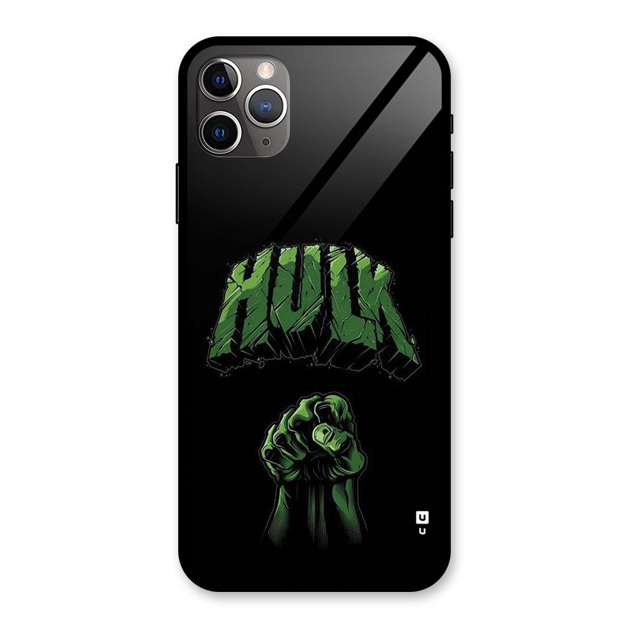 Green Punch Glass Back Case for iPhone 11 Pro Max