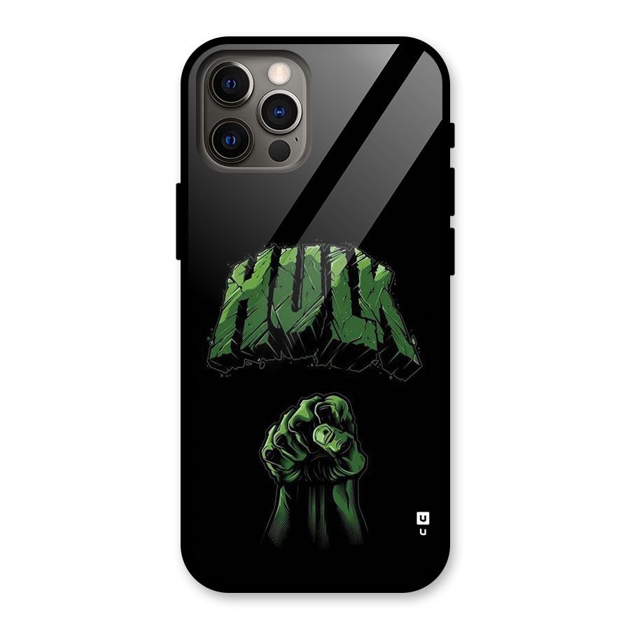 Green Punch Glass Back Case for iPhone 12 Pro