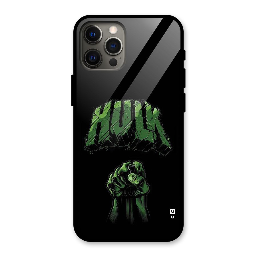 Green Punch Glass Back Case for iPhone 12 Pro Max