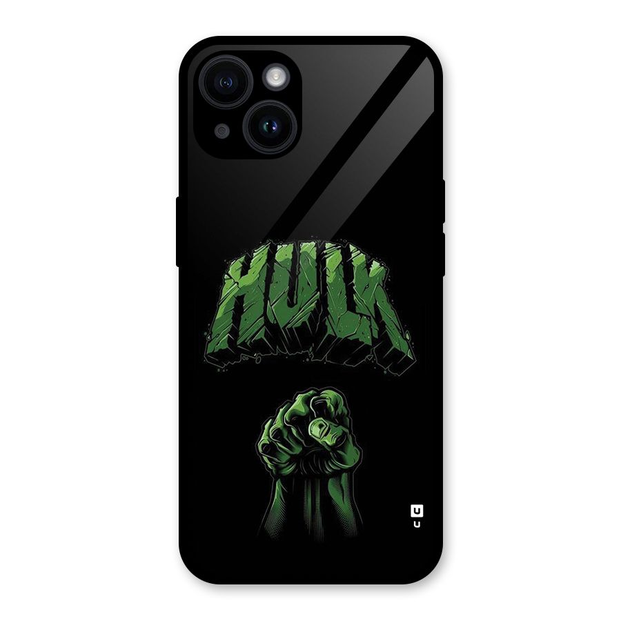 Green Punch Glass Back Case for iPhone 14