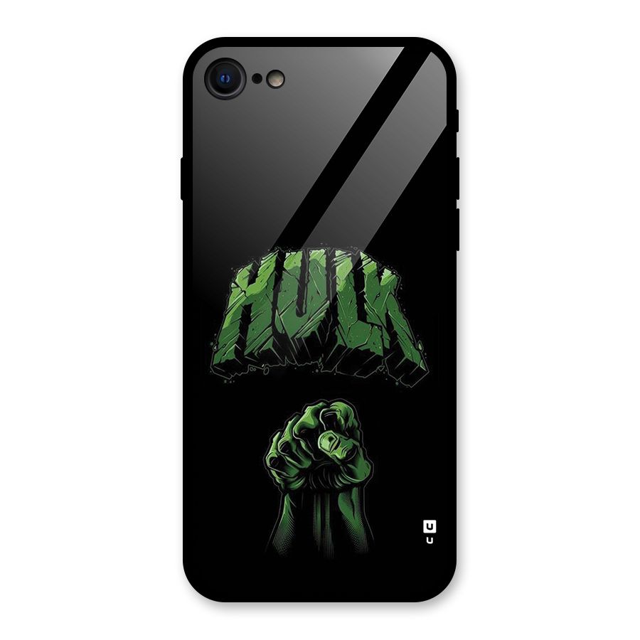 Green Punch Glass Back Case for iPhone 7