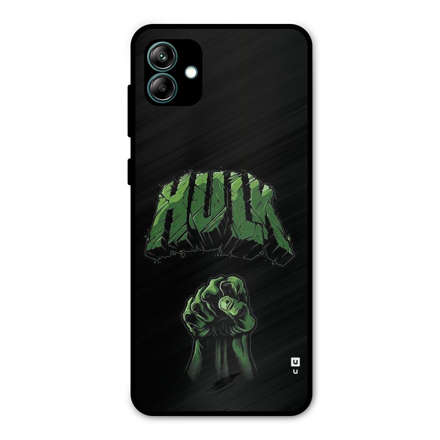 Green Punch Metal Back Case for Galaxy A04