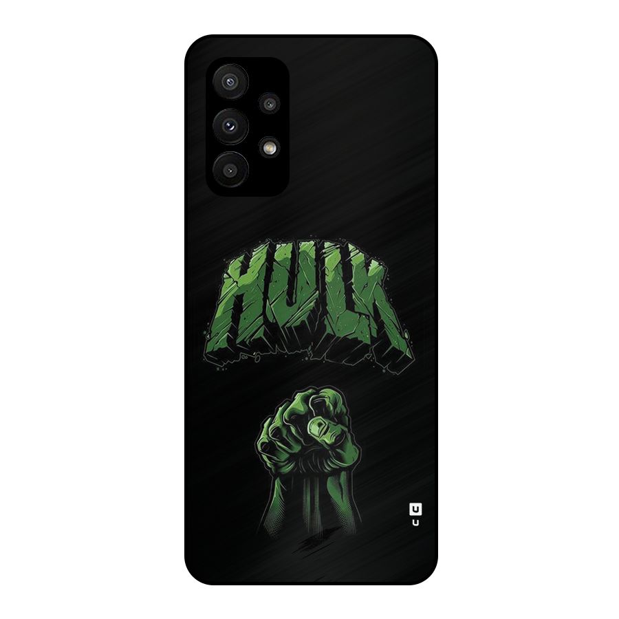 Green Punch Metal Back Case for Galaxy A23