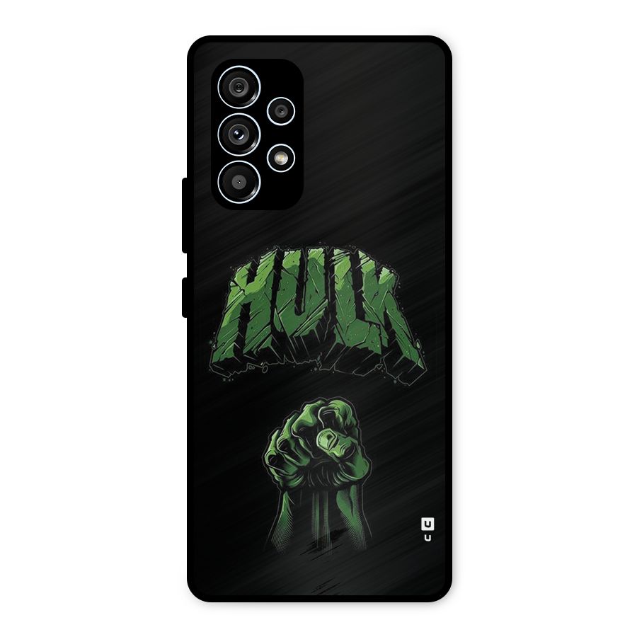 Green Punch Metal Back Case for Galaxy A53 5G