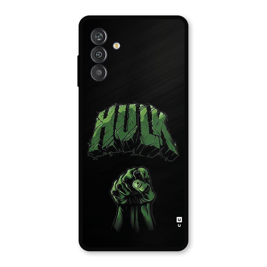 Green Punch Metal Back Case for Galaxy F13