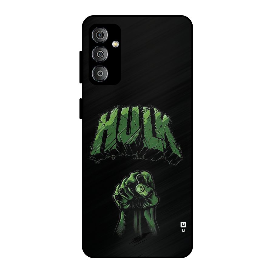 Green Punch Metal Back Case for Galaxy F23