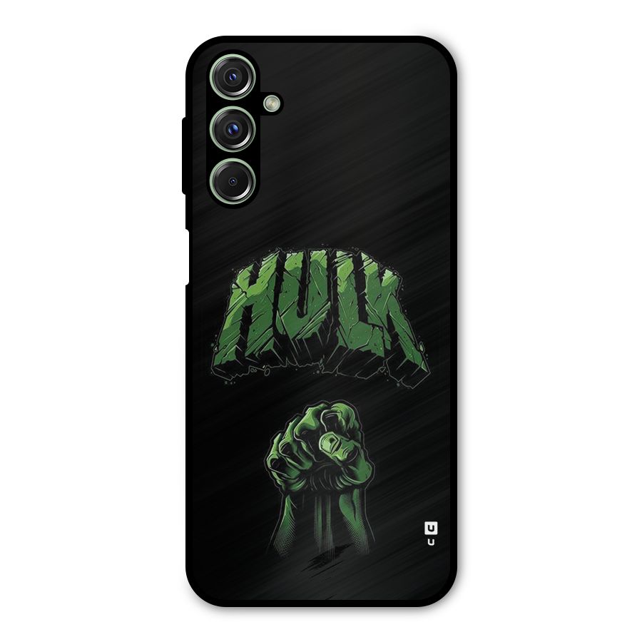 Green Punch Metal Back Case for Galaxy F34